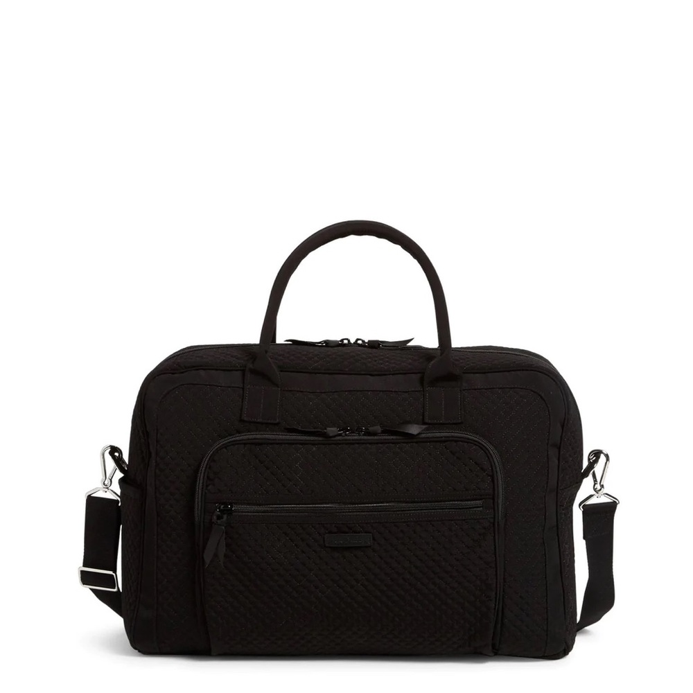 Vera Bradley Black Weekender Travel Bag NWT